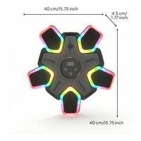 Bluetooth Rhythm Punch Training Target Wireless Music Boxing Machine Smart Boxing Target with Speaker Compact for Fitness Enthusiasts, Home Gym