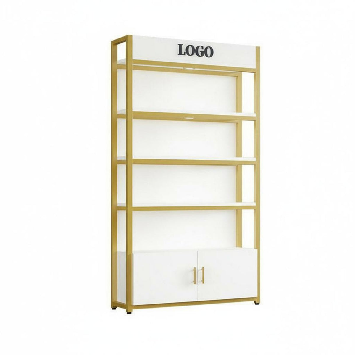 Cosmetic Display Cabinet Large Capacity Beauty Product Display Rack Thickened Panels Salon Storage Cabinet for Boutique Owners, Barbershop