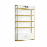 Cosmetic Display Cabinet Large Capacity Beauty Product Display Rack Thickened Panels Salon Storage Cabinet for Boutique Owners, Barbershop