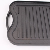 Rectangular Uncoated Iron Teppanyaki Grill Pan Japanese Double-Ear Frying Pan Cast Iron Grill Pan Steak Pan Frying Pan