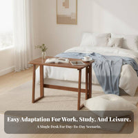 No-Assembly Folding Desk Portable Foldable Desk Minimalist Design for Dorm Room