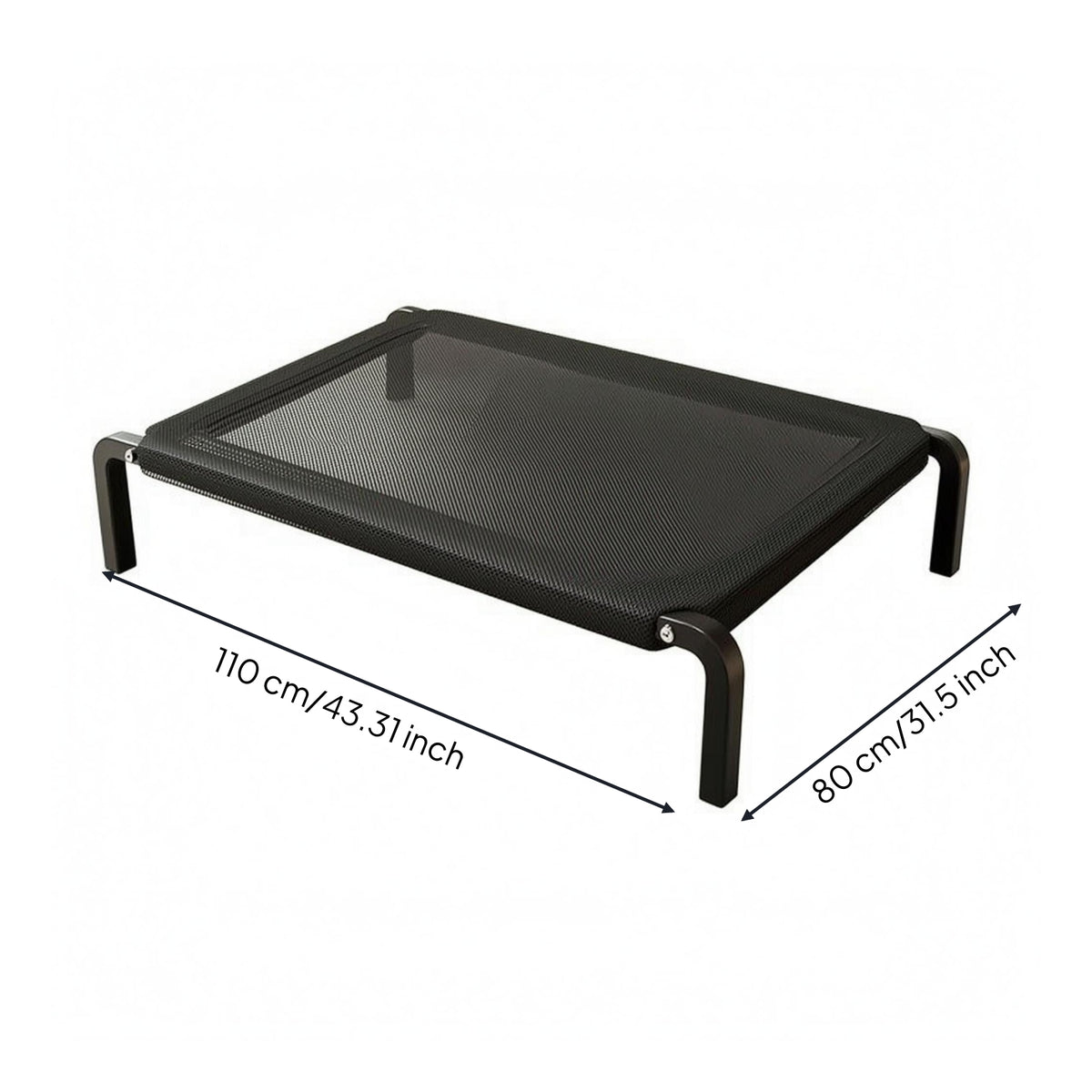 Metal Frame Raised Pet Cot Bed Replaceable Raised Pet Cot