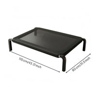 Metal Frame Raised Pet Cot Bed Replaceable Raised Pet Cot