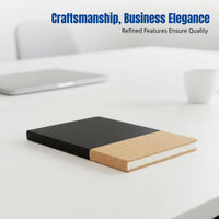 Cork Notebook Set, Chinese Design, PU Cover, Personalized Insignia, Business Notes, Compact Notebook, Office Gift, Event