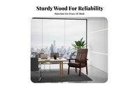 Padded High-Back Chair Sturdy Frame Heavy-Duty Padded Armchair Ergonomic Comfort
