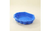 Low-Profile Sand and Water Basin Shallow Shell-Shaped Play Basin Molded Sandpit Heavy-Duty for Preschoolers, Toddlers, Kids, Kindergarten, Playroom, Daycare, Backyard