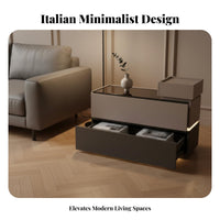 C-Shaped Storage Table Minimalist design aesthetic Sofa-Side Stand Space-Saving Easy Assembly for Homeowners, Students