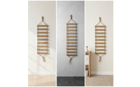 Scratch-Friendly Hanging Cat Ladder Wall-Mounted Cat Climbing Ladder with Sisal Rope Non-Slip Pet Furniture Long-Wearing for Cats