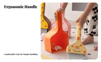 Kids Broom and Dustpan Set Lightweight Mini Hand Broom Dustpan Combo Parent-Child Interactive Young Child Cleaning Set