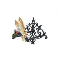Wall-Mounted Hose Rack Ornamental Backplate Cast Iron Hose Holder Sturdy