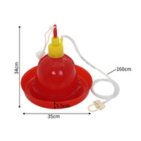 Automatic Poultry Waterer Plastic Poultry Waterer with Tube Adjustable for Ducks