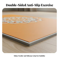 Non-Slip Exercise Mat Noise Reducing Shock Absorbing Jump Rope Mat Soundproof Shock Absorbing Workout Pad for Home Use, Apartment