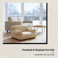 Dog Sofa Den Plush, Winter Warm Bed, Non-Shedding, Multi-Scene
