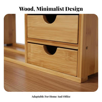 Expandable Desktop Bookshelf Simple Design Office Furniture Space Saving
