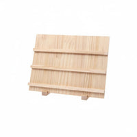 Ladder Design Jewelry Wooden Base Wooden Earring Card Display Space-Saving Wooden Earring Display Stand Boutique Owners, Live Online Broadcast