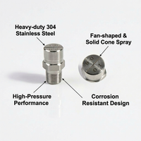 Flat Nozzle, Stainless Steel Spray Nozzles, High Pressure Cleaning Nozzle, Dust Removal Spray Tip, I - Image 4
