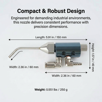 Stainless Steel Gas-Water Mixing Nozzle, Industrial Spray Nozzle for Humidifying, Cooling, Dust Remo - Image 4