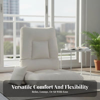 Adjustable Floor Lounger Sturdy Frame Multi-Position Floor Lounger for Students