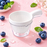 Double-Layer Draining Basket Compact Double Layer Draining Basket Simple Design