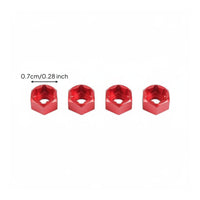 4 Pieces 5mm to 7mm Hex Adapters Anodized Finish RC Car Part