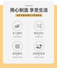 仿藤编储物架装饰置物架手工编织多层收纳架子家用杂物整理架