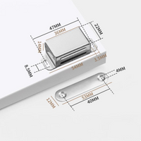 Attractive door latch, strong stainless steel cabinet latch, childproof lock, easy installation, dependable closing