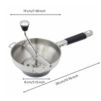 Stainless Steel Food Mill Multi-Purpose Kitchen Utensil for Parents