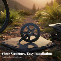 Single Speed Crankset Easy Installation Mountain Bike Crankset Cycle Chainwheel with Crank Limb Wear Resistant