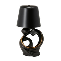 Heart Shaped Table Lamp Compact Sculptural Table Light Adjustable Night Light for Bedside, Bedroom, Desktop