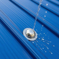 50 Pieces Metal Roof Screw Caps Sleek Metal Roof Screw Covers Weather-Resistant Reflective for Roofers