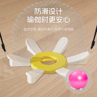 瑜伽健身球固定圈带拉力器瑜伽球固定底座平衡圈固定器花朵收纳