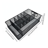 Foldable Handles Drain Basket Rust-Resistant Grid-Style Organizer Basket Versatile Metal Storage Bin