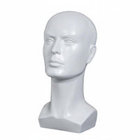 Realistic Features Male Mannequin Head Long-Lasting Hairpiece Display Stand for Trade Exhibition