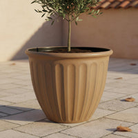 Deep Roman Design Planter Drainage Base Classic Roman Flower Pot for Patio