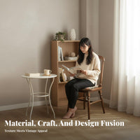 Upholstered Wooden Armchair French design Dining Seat sturdy Wood Frame Easy Assembly for Homeowners, Living Room