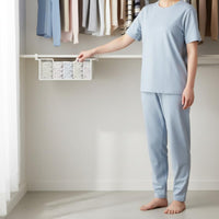 Wardrobe Pull-out Basket Strong Load-Bearing Slide-out Under Shelf Basket