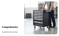 720 Pieces Automotive Repair Tool Kit Portable Heavy-Duty Mobile Tool Trolley Versatile Workshop Equipment for Repair Specialist S, Auto Technicians