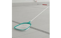 Lightweight Pool Net with Pole Fine Nylon Mesh Pool Debris Net Easy to Clean Heavy-Duty Frame