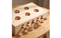Interactive Wooden Cat Puzzle Toy Cat Puzzle Box Indoor for Kittens, Living Room