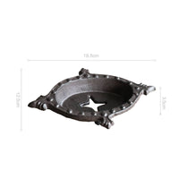 Cast Iron Soap Dish Retro Abstract Iron Soap Holder Decorative for Garden, Villa