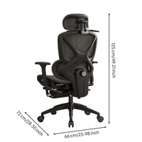Ergonomic Office Chair Adjustable Headrest Ergonomic Mesh Chair Footrest