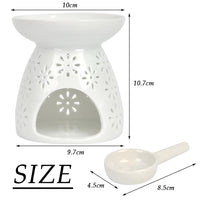 Ceramic Aromatherapy Burner with Hollow Carving