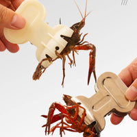 2 Pieces Crayfish Cleaning Tool Set Easy to Use Seafood Cleaning Tongs and Brush