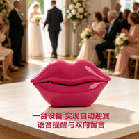 红外线感应，唇形语音留言盒，婚礼主题语音留言电话，门铃电话