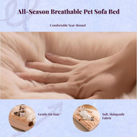 Cat bed with washable cover