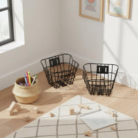 Children's Cycle Front Basket Easy to Install Kids Bike Basket Carry Handle
