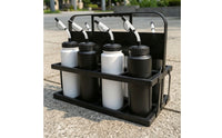 Sports Bottle Carrier Portable Water Bottle Rack Two-Tier Holder for Coaches, Athletes, Courtside, Outdoor Training, Team Practices