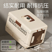 Foldable Pet Carrier Airline Approved Cat Carrier Bag Large Capacity Breathable Dog Cage Handbag