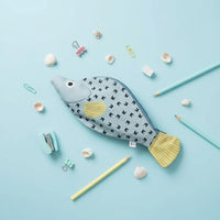 Grouper Marine Creature Stationery Bag Large Capacity Canvas Pen Bag