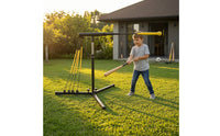 Batting with Hitting Pad Baseball Batting Training Stand Simple to Assemble to Set up Baseball Hitting Stand  Elastic Cords for Families